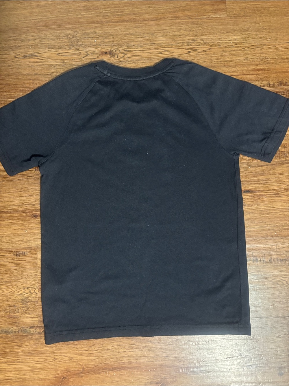 Abercrombie & Fitch Kids Black Tee with Contrast Shoulder Logo - Picture 2 of 3